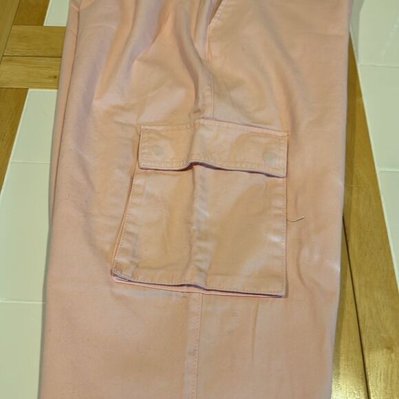 Forever 21 Women’s Twill Cotton Cargo Joggers Size Large - Picture 5 of 9